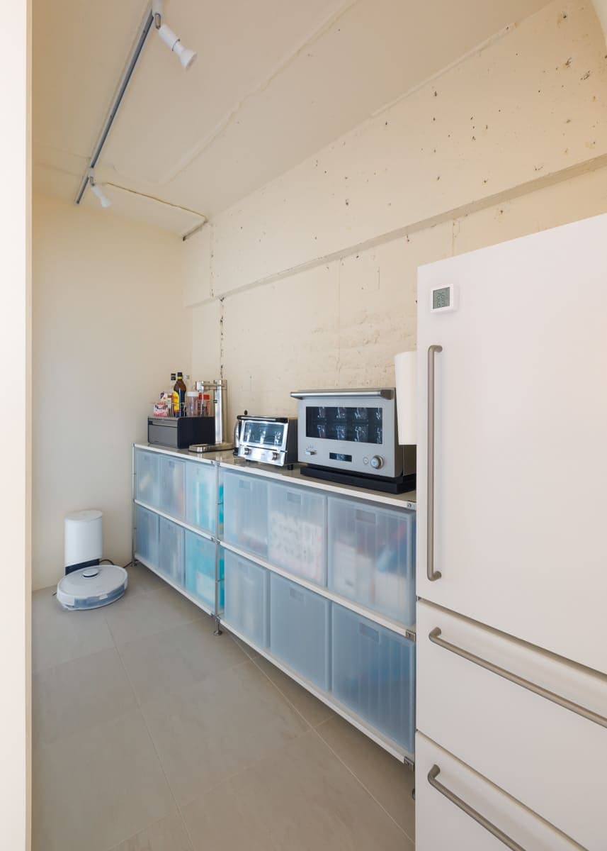 中古マンションのリノベーション後の斜交いの住まい