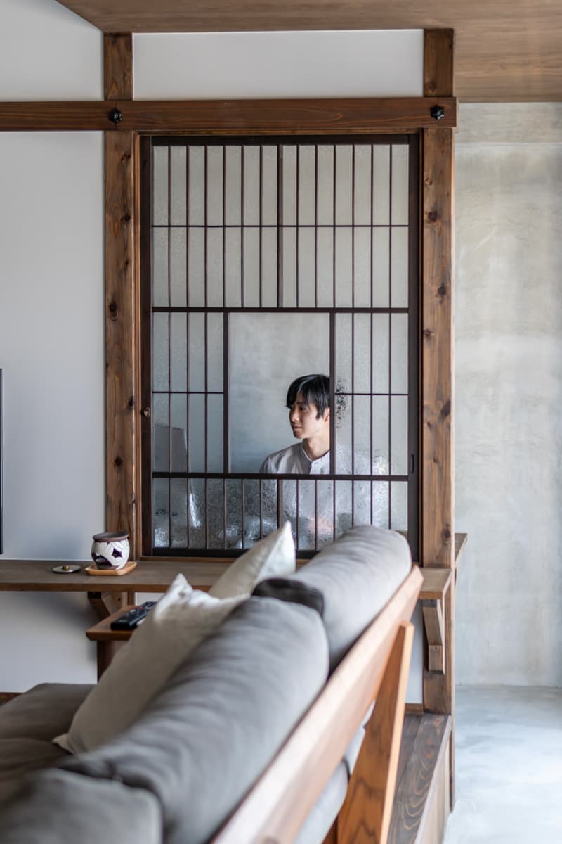 中古マンションのリノベーション後の土間が廻る住まい