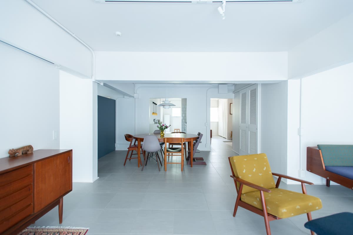 中古マンションのリノベーション後の家具美術館な家