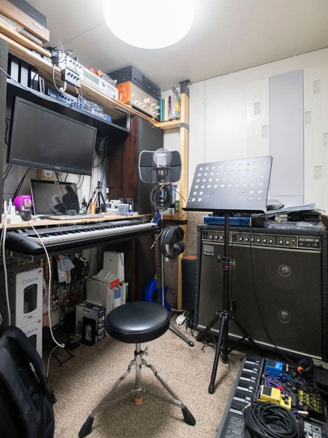 中古マンションのリノベーション後の防音室内