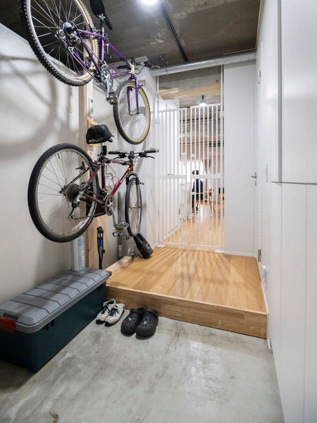 中古マンションのリノベーション後の玄関土間