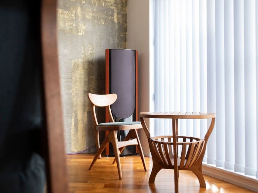 中古マンションのリノベーション後のリビングの家具